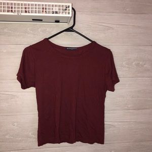 maroon brandy tee